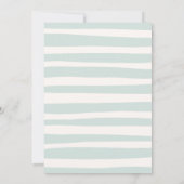 Retro Doodle Wavy Frame Abschluss Einladung (Rückseite)