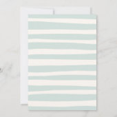 Retro Doodle Wavy Frame Wedding Einladung (Rückseite)