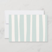 Retro Doodle Wavy Frame Wedding RSVP Karte (Rückseite)