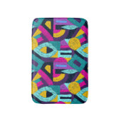 Retro Doodles: geometrische Pop Kunst. Badematte (Vorderseite Vertikal)