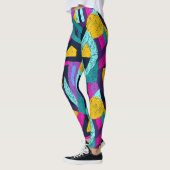 Retro Doodles: geometrische Pop Kunst. Leggings (Links)