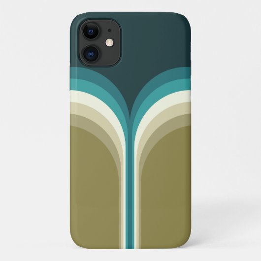 Retro-Doppelbogen-Dekoration Case-Mate iPhone Hülle (Rückseite)