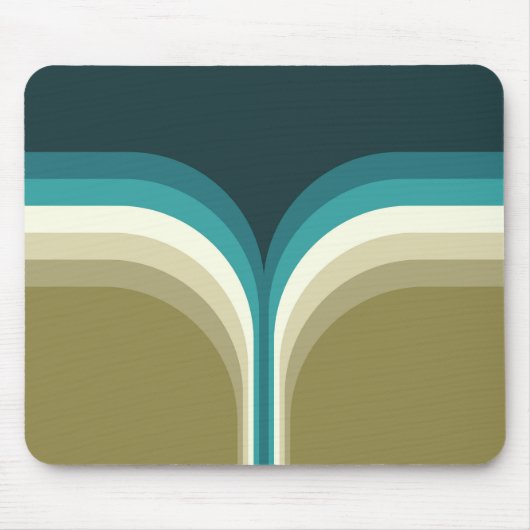 Retro-Doppelbogen-Dekoration Mousepad (Vorne)