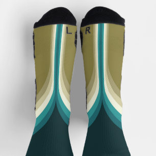 Retro-Doppelbogen-Dekoration Socken