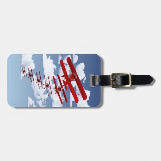 Retro Doppeldecker Gepäckanhänger (Vorderseite horizontal)