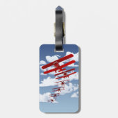 Retro Doppeldecker Gepäckanhänger (Rückseite vertikal)