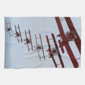 Retro Doppeldecker Geschirrtuch (Horizontal)