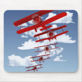 Retro Doppeldecker Mousepad (Vorne)