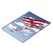 Retro Doppeldecker Notizblock (Linke Seite)