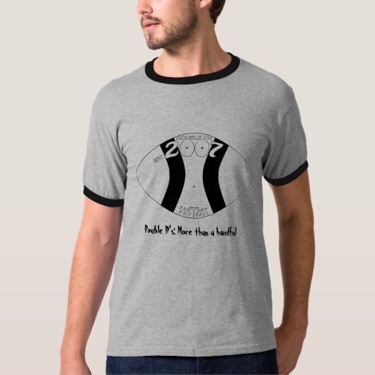 Retro Doppelt-d T-Shirt (Vorderseite)