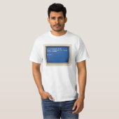 Retro-DOS-Fehler: C:\>HUMAN.EXE T-Shirt (Vorne ganz)