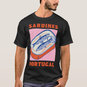 Retro-Dosen-Sardinen â€“ Portugal Food Art T-Shirt