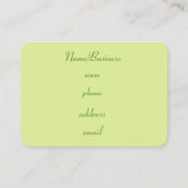 Retro Dot Business Card Visitenkarte (Rückseite)