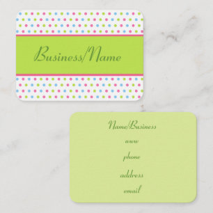Retro Dot Business Card Visitenkarte