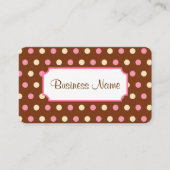 Retro Dot Business Card Visitenkarte (Vorderseite)