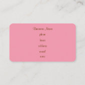 Retro Dot Business Card Visitenkarte (Rückseite)