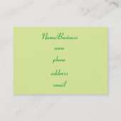 Retro Dot Business Card Visitenkarte (Rückseite)