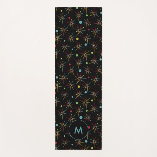 Retro Dot Custom Colors Yogamatte (Vorderseite)