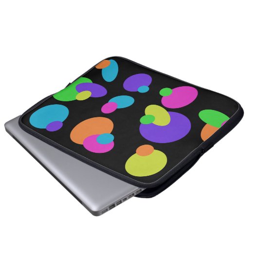 Retro Dot Laptop Case (Vorne Knopf)