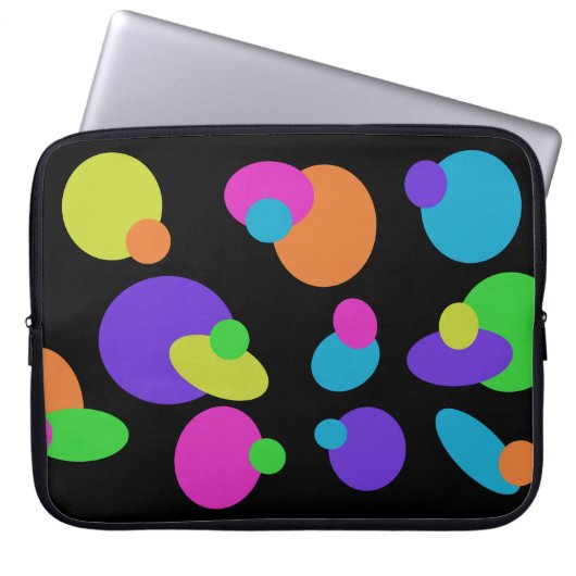 Retro Dot Laptop Case (Vorderseite)