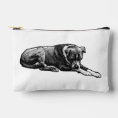 Retro Dot Zip Zubehörtasche (Vorderseite)