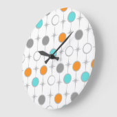 Retro Dots and Sternexplosionen Akrylwand Uhr (Winkel)