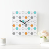 Retro Dots and Sternexplosionen Akrylwand Uhr (Zuhause)