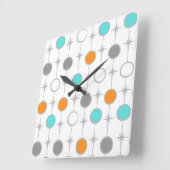 Retro Dots and Sternexplosionen Akrylwand Uhr (Winkel)