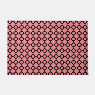 Retro Dots Black Fußmatte