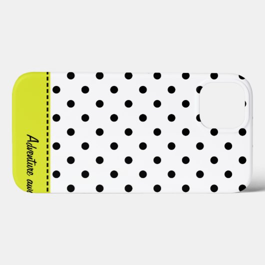 Retro Dots - Black&White iPad Case (Rückseite (Horizontal))