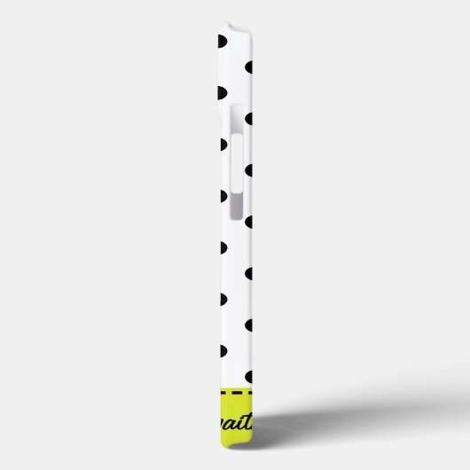 Retro Dots - Black&White iPad Case (Rückseite / Links)