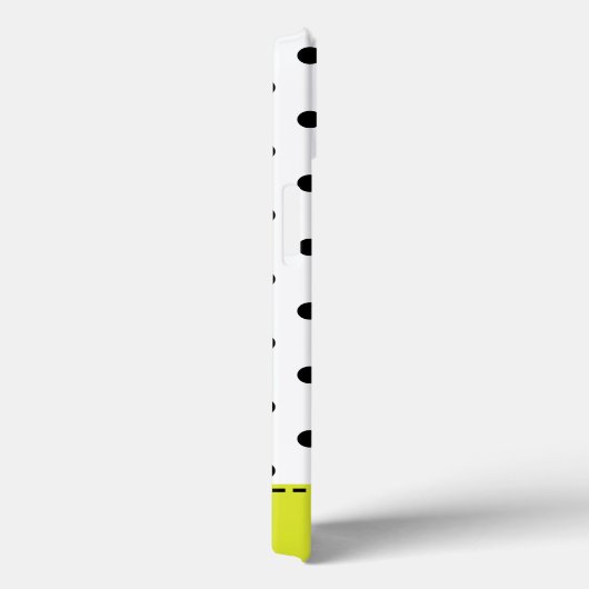 Retro Dots - Black&White iPad Case (Rückseite / Rechts)