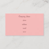 Retro Dots Business Card Visitenkarte (Rückseite)