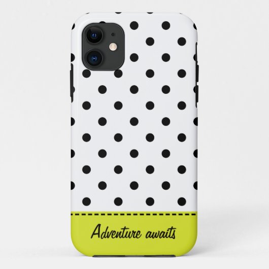 Retro Dots - Fall Black&White iPhone 5/5S Case-Mate iPhone Hülle (Rückseite)