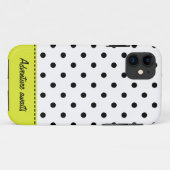 Retro Dots - Fall Black&White iPhone 5/5S Case-Mate iPhone Hülle (Rückseite (Horizontal))