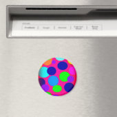 Retro Dots Neon Magnet (In Situ (Geschirrspüler))