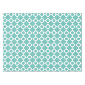 Retro Dots weiß Tischdecke (Vorderseite (Horizontal))