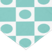 Retro Dots weiß Tischdecke (Schrägansicht)