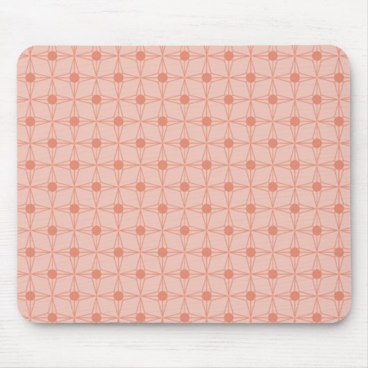Retro Dotted Star Mousepad, Copper Mousepad (Vorne)