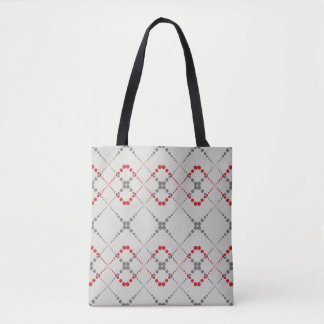 Retro dotteg zag geometrisches Muster Tasche