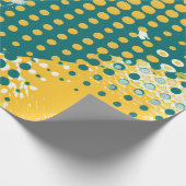 Retro Dotwave Geschenkpapier (Ecke)