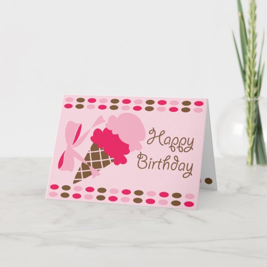 Retro Double Dip - Grußkarte Karte (Vorderseite)