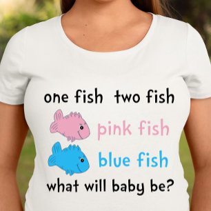 Retro Dr. Suess Thema Gender Reveal T - Shirt