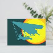 Retro-Drachengleiter Einladung (Stehend Vorderseite)