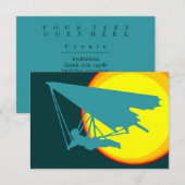 Retro-Drachengleiter Einladung (Vorne/Hinten)