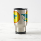 Retro-Drachengleiter Reisebecher (Mittel)