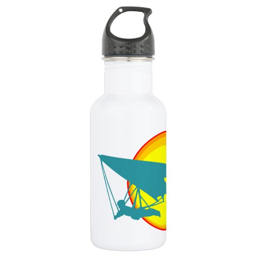 Retro-Drachengleiter Trinkflasche (Vorderseite)