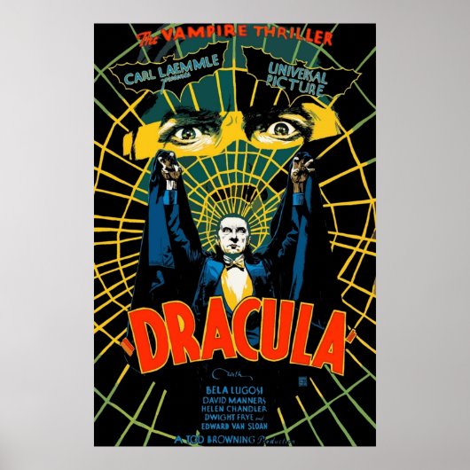 Retro Dracula Poster (Vorne)