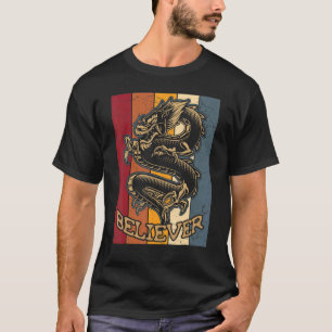Retro Dragon Vintag Stellen Sie sich den chinesisc T-Shirt