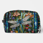 Retro Dragonfly Art Malerei botanischen Boho Waschbeutel (Vorderseite)